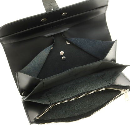 【中古】コムデギャルソン COMME des GARCONS レザー 長財布 ブラックxシルバー【 状態ランクA 】【 ユニセックス 】