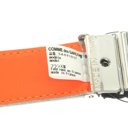 【中古】【未使用】コムデギャルソン COMME des GARCONS リバーシブル ベルト ブルーxオレンジ【 ONE 】【 状態ランクS 】【 メンズ 】