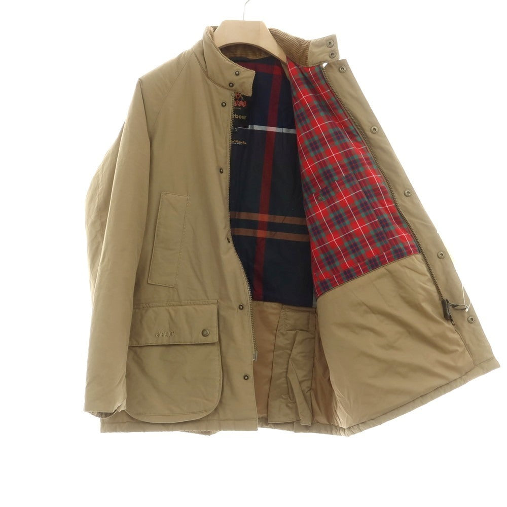 【中古】バブアー Barbour × BARACUTA ポリエステルコットン 中綿入り ジャケット ブルゾン ベージュ【 サイズＳ 】【 状態ランクB 】【 メンズ 】 [CPD]
