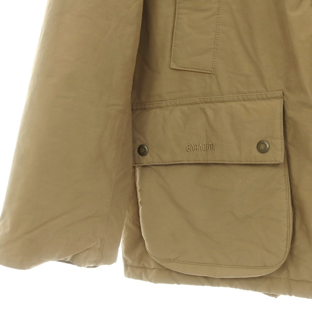 【中古】バブアー Barbour × BARACUTA ポリエステルコットン 中綿入り ジャケット ブルゾン ベージュ【 サイズＳ 】【 状態ランクB 】【 メンズ 】 [CPD]