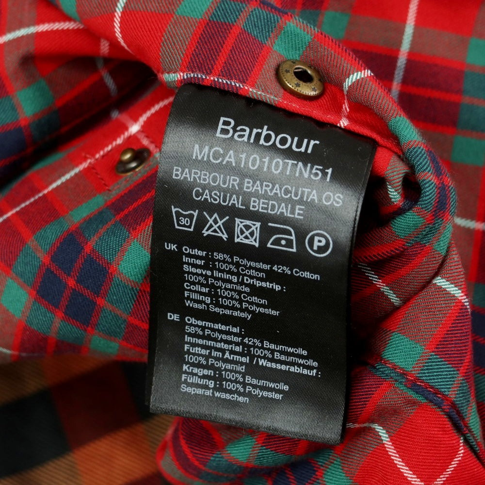 【中古】バブアー Barbour × BARACUTA ポリエステルコットン 中綿入り ジャケット ブルゾン ベージュ【 サイズＳ 】【 状態ランクB 】【 メンズ 】 [CPD]