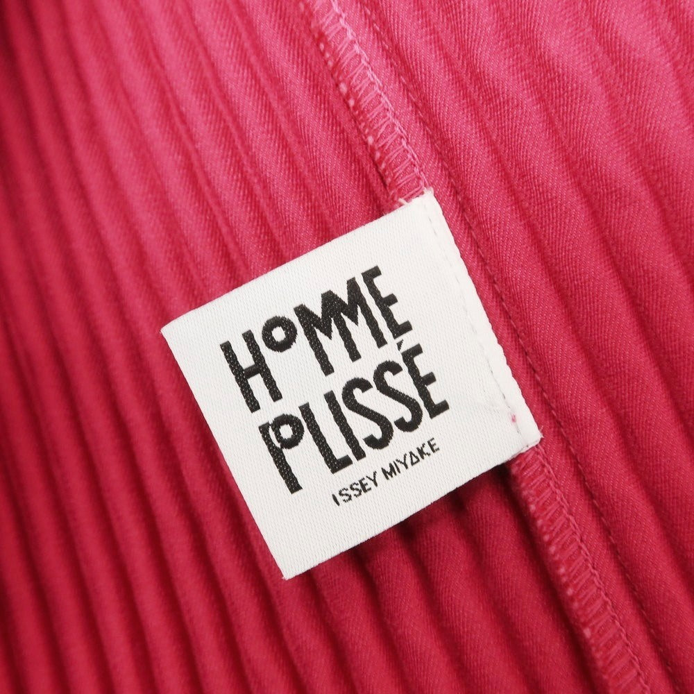 【中古】オム プリッセ イッセイミヤケ HOMME PLISSE ISSEY MIYAKE 2024年秋冬 プリーツ 2B カジュアルジャケット ダークローズピンク【 表記なし（L位） 】【 状態ランクA 】【 メンズ 】 [APD]