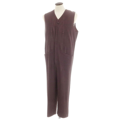 【中古】オム プリッセ イッセイミヤケ HOMME PLISSE ISSEY MIYAKE 2024年秋冬 プリーツ オールインワン ツナギ パープルブラウン【 表記なし（L位） 】【 状態ランクA 】【 メンズ 】