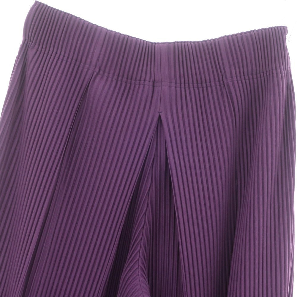 【中古】オム プリッセ イッセイミヤケ HOMME PLISSE ISSEY MIYAKE 2024年秋冬 プリーツ イージーパンツ パープル【 表記なし（L位） 】【 状態ランクA 】【 メンズ 】 [APD]