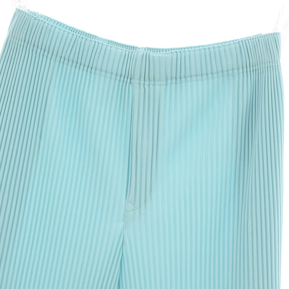 【中古】オム プリッセ イッセイミヤケ HOMME PLISSE ISSEY MIYAKE 2024年秋冬 プリーツ イージーパンツ ライトブルー【 表記なし（L位） 】【 状態ランクA 】【 メンズ 】