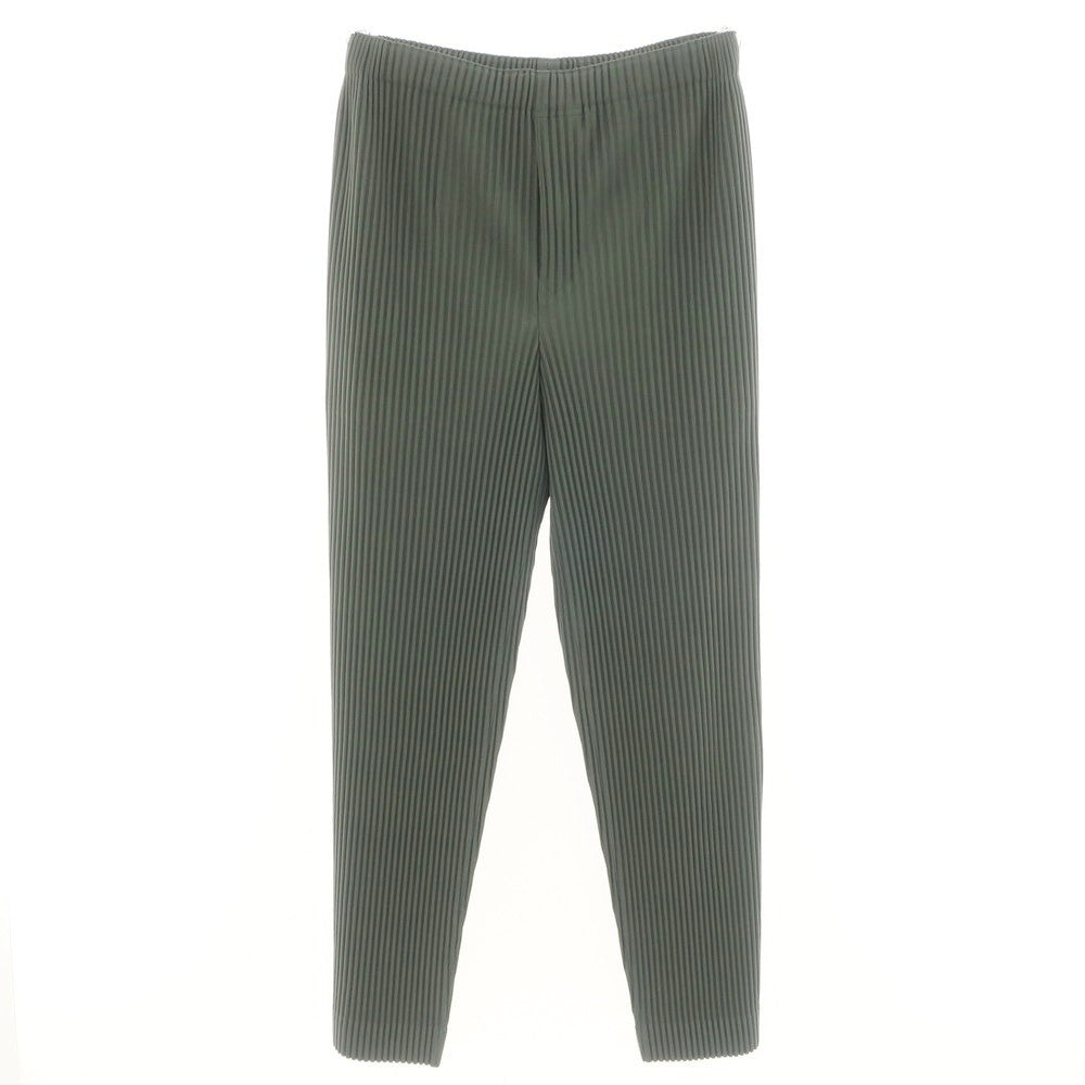 【中古】オム プリッセ イッセイミヤケ HOMME PLISSE ISSEY MIYAKE 2024年秋冬 プリーツ イージーパンツ セージグリーン系【 表記なし（L位） 】【 状態ランクA 】【 メンズ 】