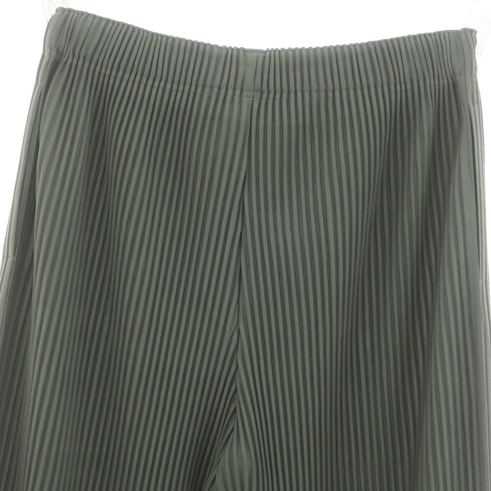 【中古】オム プリッセ イッセイミヤケ HOMME PLISSE ISSEY MIYAKE 2024年秋冬 プリーツ イージーパンツ セージグリーン系【 表記なし（L位） 】【 状態ランクA 】【 メンズ 】 [APD]