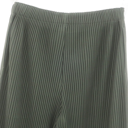 【中古】オム プリッセ イッセイミヤケ HOMME PLISSE ISSEY MIYAKE 2024年秋冬 プリーツ イージーパンツ セージグリーン系【 表記なし（L位） 】【 状態ランクA 】【 メンズ 】 [APD]
