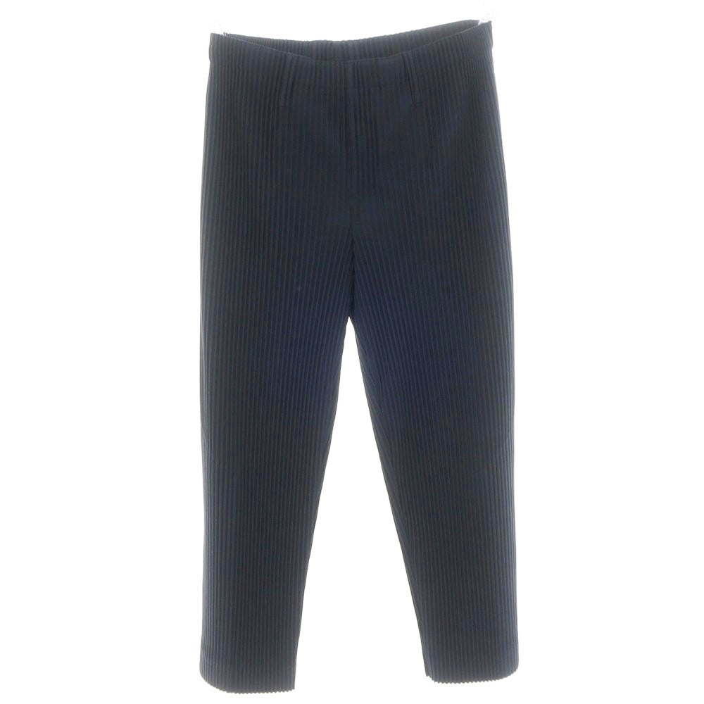 【中古】オム プリッセ イッセイミヤケ HOMME PLISSE ISSEY MIYAKE 2024年秋冬 プリーツ イージーパンツ ネイビー【 表記なし（L位） 】【 状態ランクA 】【 メンズ 】