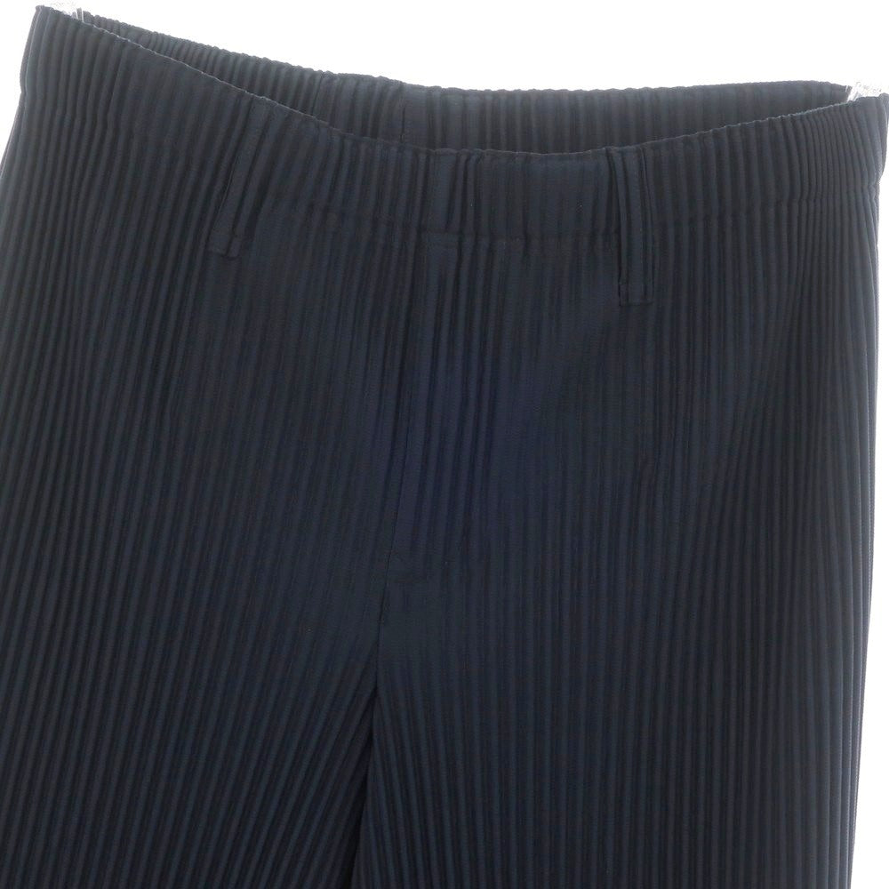 【中古】オム プリッセ イッセイミヤケ HOMME PLISSE ISSEY MIYAKE 2024年秋冬 プリーツ イージーパンツ ネイビー【 表記なし（L位） 】【 状態ランクA 】【 メンズ 】