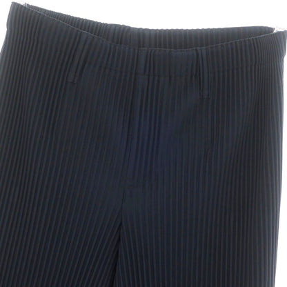 【中古】オム プリッセ イッセイミヤケ HOMME PLISSE ISSEY MIYAKE 2024年秋冬 プリーツ イージーパンツ ネイビー【 表記なし（L位） 】【 状態ランクA 】【 メンズ 】 [APD]