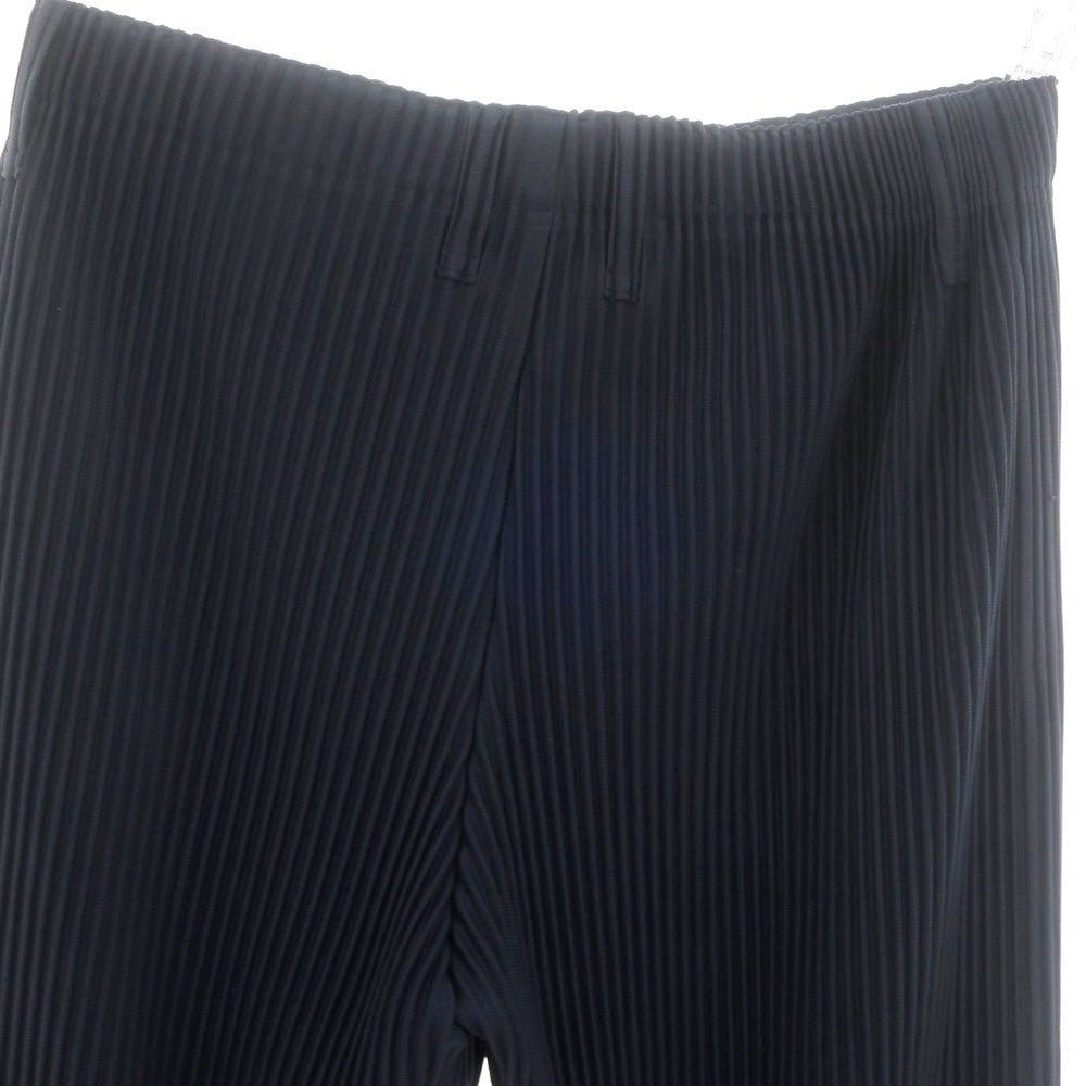 【中古】オム プリッセ イッセイミヤケ HOMME PLISSE ISSEY MIYAKE 2024年秋冬 プリーツ イージーパンツ ネイビー【 表記なし（L位） 】【 状態ランクA 】【 メンズ 】 [APD]