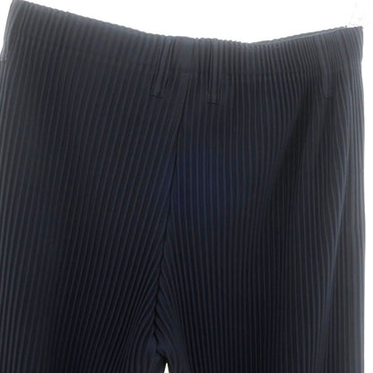 【中古】オム プリッセ イッセイミヤケ HOMME PLISSE ISSEY MIYAKE 2024年秋冬 プリーツ イージーパンツ ネイビー【 表記なし（L位） 】【 状態ランクA 】【 メンズ 】 [APD]