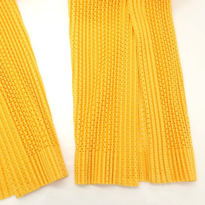[Used] Homme Plissé Issey Miyake 2025 Spring/Summer Mesh Pleated Easy Pants Yellow [No description (L size)] [Condition Rank A] [Men&