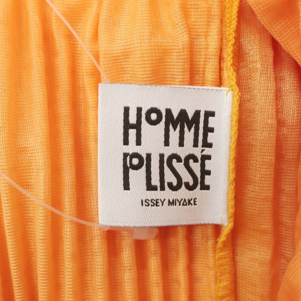 [Used] Homme Plissé Issey Miyake 2025 Spring/Summer Mesh Pleated Easy Pants Yellow [No description (L size)] [Condition Rank A] [Men&