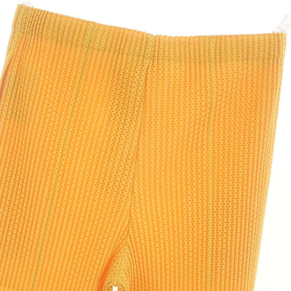[Used] Homme Plissé Issey Miyake 2025 Spring/Summer Mesh Pleated Easy Pants Yellow [No description (L size)] [Condition Rank A] [Men&