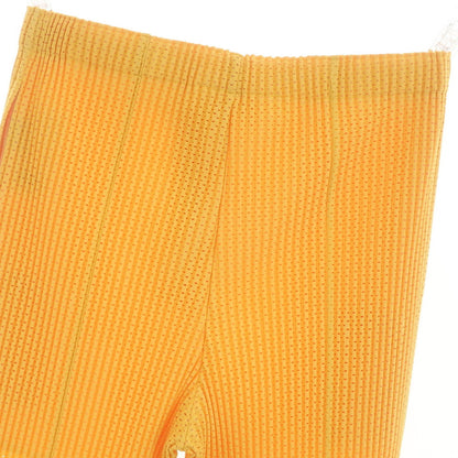 [Used] Homme Plissé Issey Miyake 2025 Spring/Summer Mesh Pleated Easy Pants Yellow [No description (L size)] [Condition Rank A] [Men&
