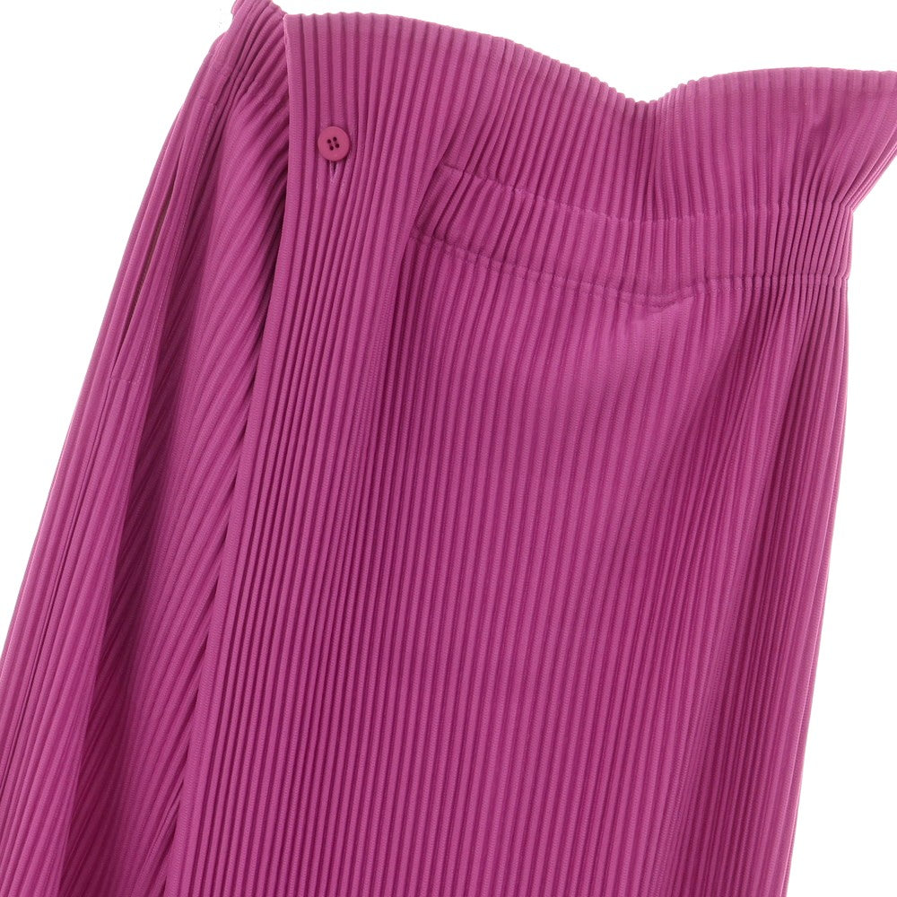【中古】オム プリッセ イッセイミヤケ HOMME PLISSE ISSEY MIYAKE 2024年秋冬 プリーツ イージーパンツ ピンクパープル【 表記なし（L位） 】【 状態ランクA 】【 メンズ 】