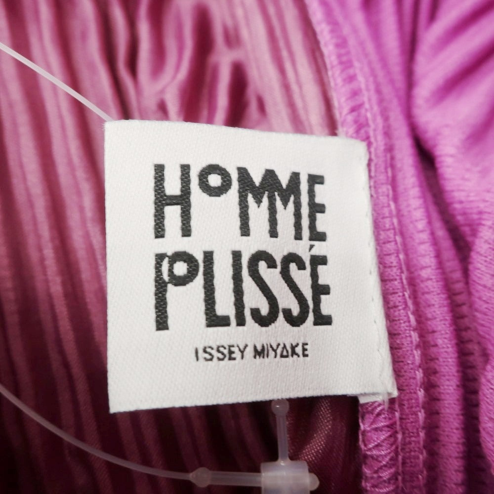 【中古】オム プリッセ イッセイミヤケ HOMME PLISSE ISSEY MIYAKE 2024年秋冬 プリーツ イージーパンツ ピンクパープル【 表記なし（L位） 】【 状態ランクA 】【 メンズ 】 [APD]