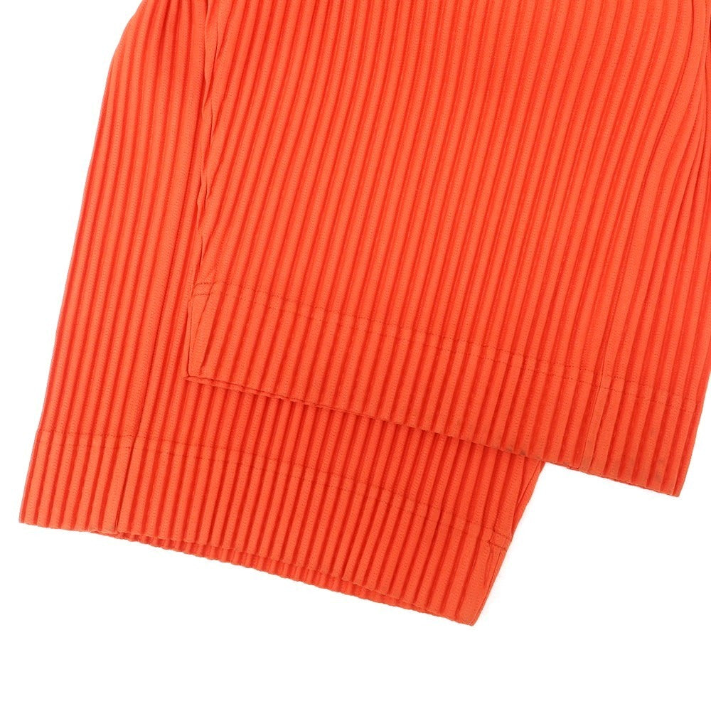 【中古】オム プリッセ イッセイミヤケ HOMME PLISSE ISSEY MIYAKE 2024年秋冬 プリーツ オールインワン ツナギ オレンジ【 表記なし（L位） 】【 状態ランクB 】【 メンズ 】
