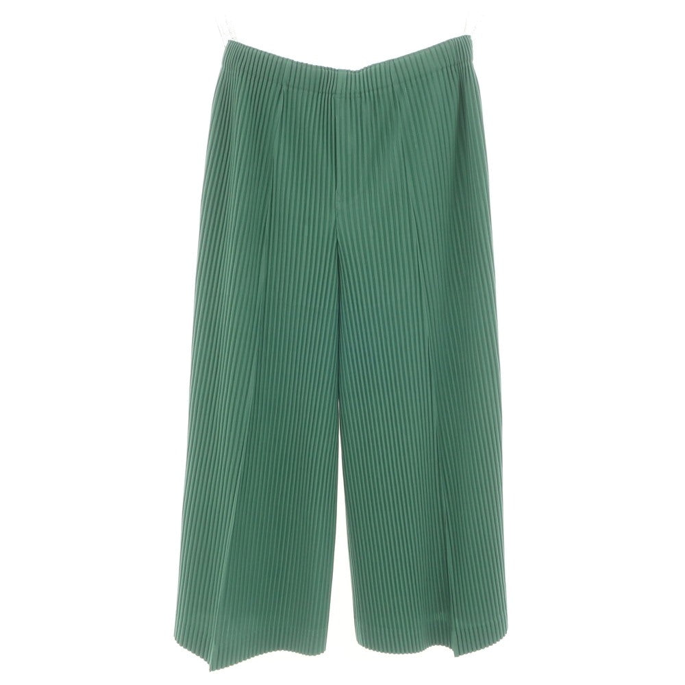 【中古】オム プリッセ イッセイミヤケ HOMME PLISSE ISSEY MIYAKE 2024年秋冬 プリーツ イージーパンツ グリーン【 表記なし（L位） 】【 状態ランクA 】【 メンズ 】