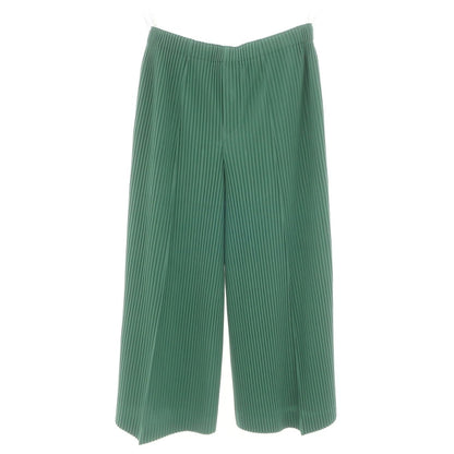 【中古】オム プリッセ イッセイミヤケ HOMME PLISSE ISSEY MIYAKE 2024年秋冬 プリーツ イージーパンツ グリーン【 表記なし（L位） 】【 状態ランクA 】【 メンズ 】 [BPD]