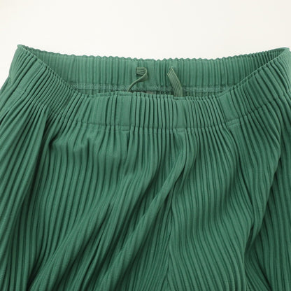 【中古】オム プリッセ イッセイミヤケ HOMME PLISSE ISSEY MIYAKE 2024年秋冬 プリーツ イージーパンツ グリーン【 表記なし（L位） 】【 状態ランクA 】【 メンズ 】 [BPD]
