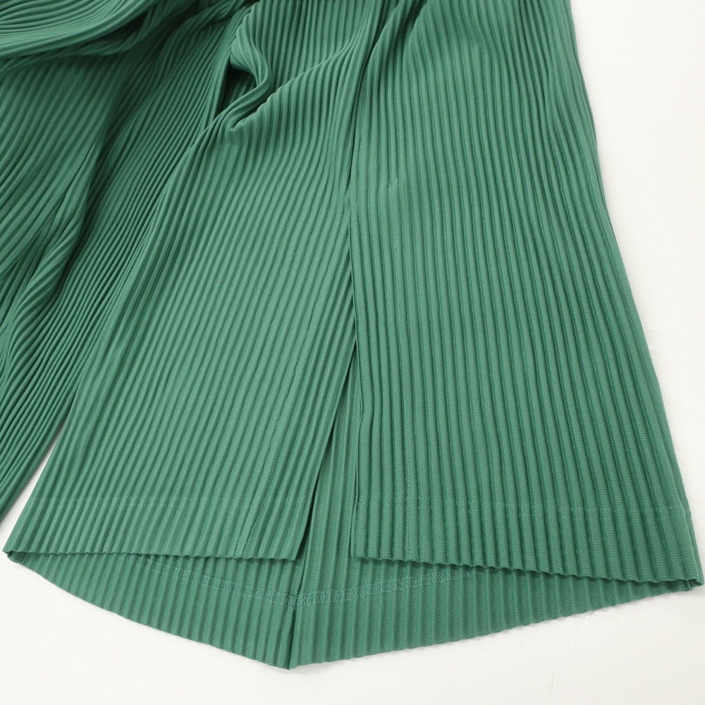 【中古】オム プリッセ イッセイミヤケ HOMME PLISSE ISSEY MIYAKE 2024年秋冬 プリーツ イージーパンツ グリーン【 表記なし（L位） 】【 状態ランクA 】【 メンズ 】 [BPD]