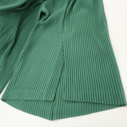 【中古】オム プリッセ イッセイミヤケ HOMME PLISSE ISSEY MIYAKE 2024年秋冬 プリーツ イージーパンツ グリーン【 表記なし（L位） 】【 状態ランクA 】【 メンズ 】 [BPD]