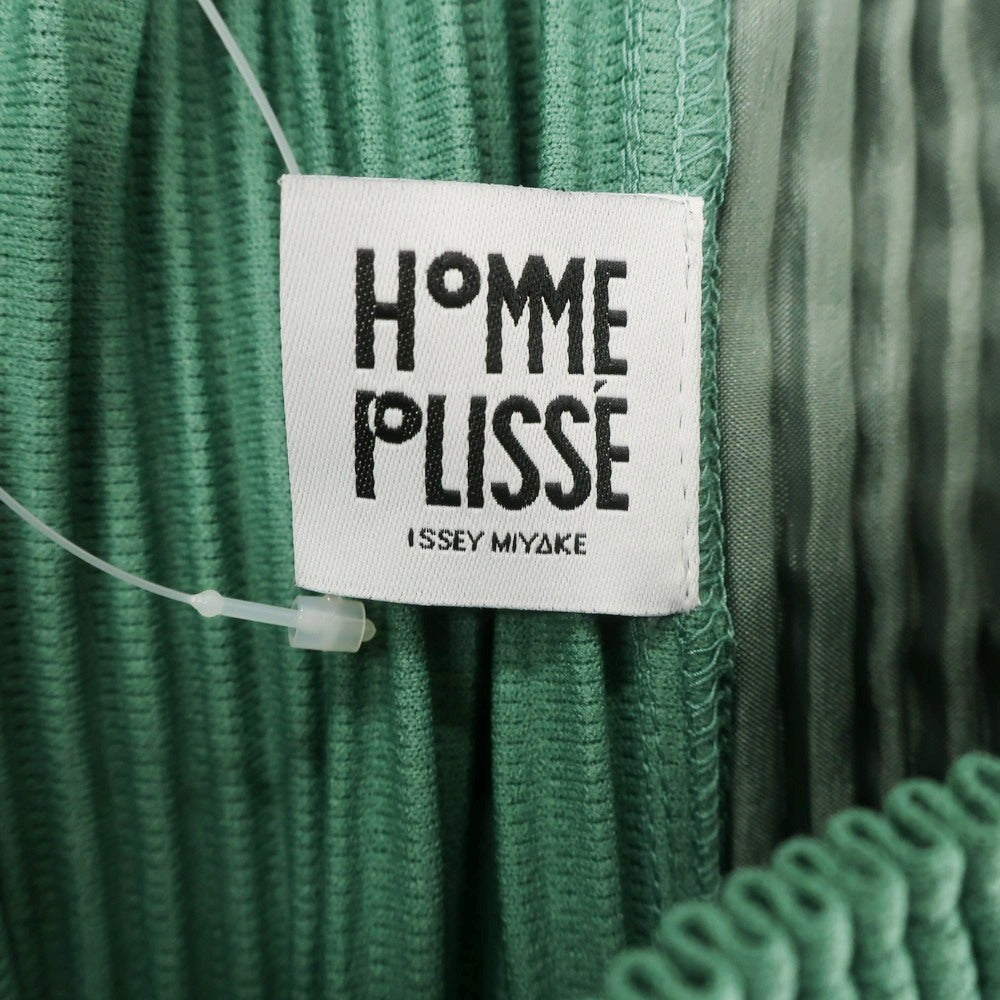 【中古】オム プリッセ イッセイミヤケ HOMME PLISSE ISSEY MIYAKE 2024年秋冬 プリーツ イージーパンツ グリーン【 表記なし（L位） 】【 状態ランクA 】【 メンズ 】 [BPD]