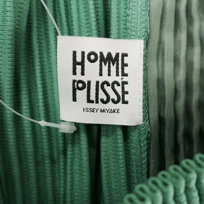 【中古】オム プリッセ イッセイミヤケ HOMME PLISSE ISSEY MIYAKE 2024年秋冬 プリーツ イージーパンツ グリーン【 表記なし（L位） 】【 状態ランクA 】【 メンズ 】 [BPD]