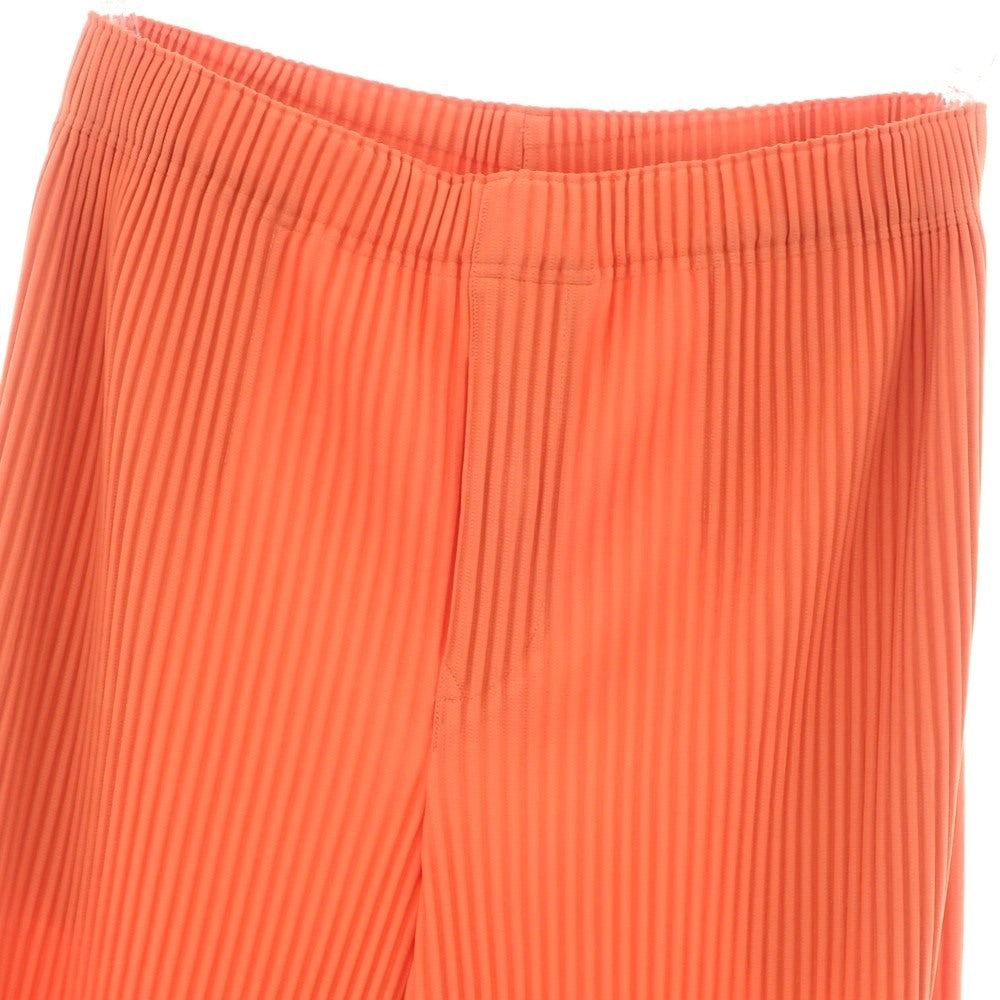 【中古】オム プリッセ イッセイミヤケ HOMME PLISSE ISSEY MIYAKE 2024年秋冬 プリーツ イージーパンツ オレンジ【 表記なし（L位） 】【 状態ランクA 】【 メンズ 】