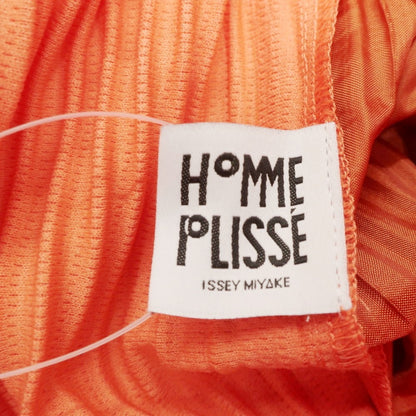【中古】オム プリッセ イッセイミヤケ HOMME PLISSE ISSEY MIYAKE 2024年秋冬 プリーツ イージーパンツ オレンジ【 表記なし（L位） 】【 状態ランクA 】【 メンズ 】 [BPD]