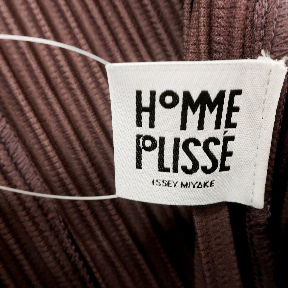 【中古】オム プリッセ イッセイミヤケ HOMME PLISSE ISSEY MIYAKE 2024年秋冬 プリーツ イージーパンツ スレートバイオレット【 表記なし（L位） 】【 状態ランクA 】【 メンズ 】 [BPD]