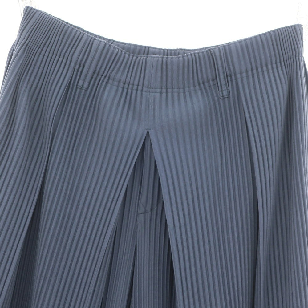 【中古】オム プリッセ イッセイミヤケ HOMME PLISSE ISSEY MIYAKE 2024年秋冬 プリーツ イージーパンツ スモークブルー【 表記なし（L位） 】【 状態ランクA 】【 メンズ 】