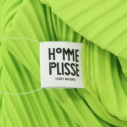 【中古】オム プリッセ イッセイミヤケ HOMME PLISSE ISSEY MIYAKE 2025年春夏 プリーツ Vネック 半袖 カットソー ライトグリーン【 表記なし（L位） 】【 状態ランクA 】【 メンズ 】 [APD]