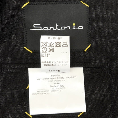 【中古】サルトリオ Sartorio Basic Suit ウール 3つボタンスーツ チャコールグレー系【 46 】【 状態ランクB 】【 メンズ 】