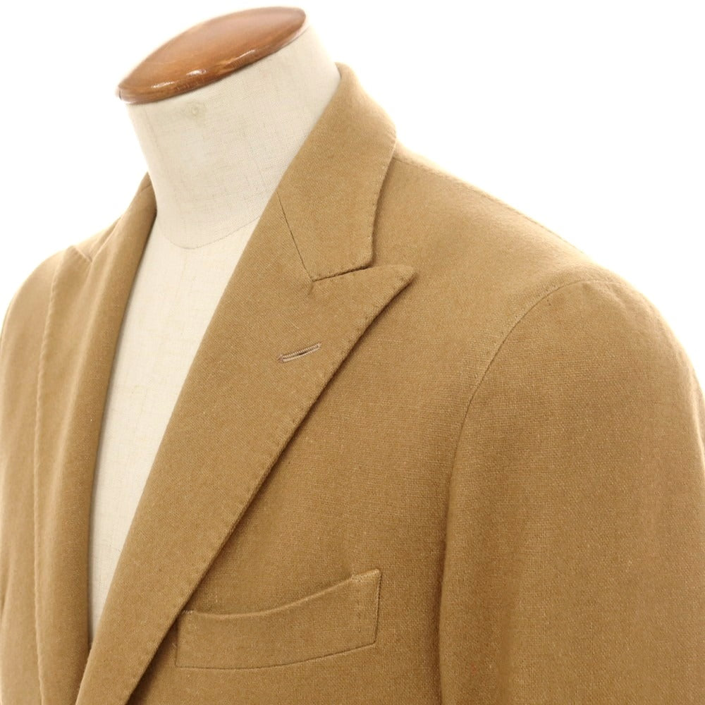 【中古】タリアトーレ TAGLIATORE カシミヤ ダブル テーラードジャケット ダークベージュ【 48 】【 状態ランクA 】【 メンズ 】