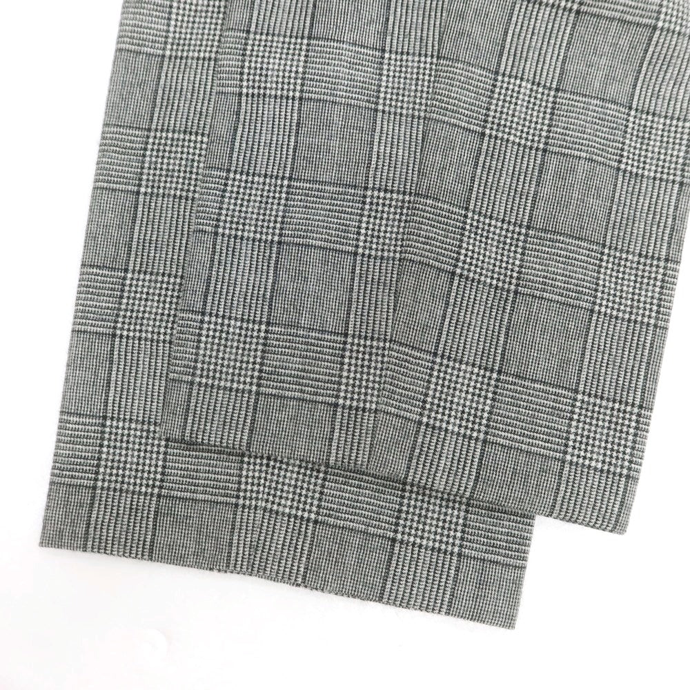 【中古】インコテックス スローウェア INCOTEX SLOWEAR ウール グレンチェック ドレススラックスパンツ ブラックxホワイト【 50 】【 状態ランクB 】【 メンズ 】