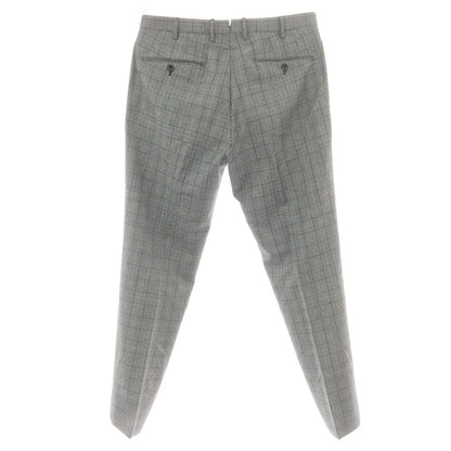 【中古】インコテックス スローウェア INCOTEX SLOWEAR ウール グレンチェック ドレススラックスパンツ ブラックxホワイト【 50 】【 状態ランクB 】【 メンズ 】