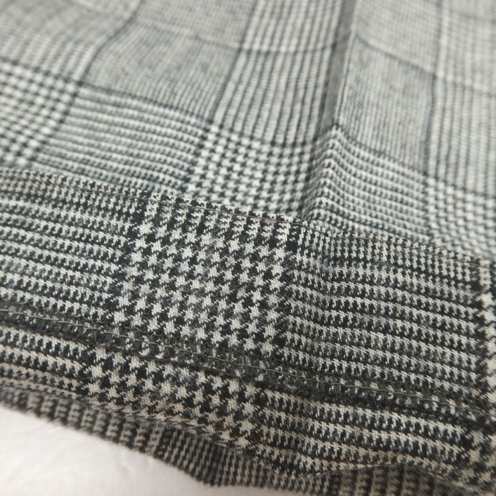 【中古】インコテックス スローウェア INCOTEX SLOWEAR ウール グレンチェック ドレススラックスパンツ ブラックxホワイト【 50 】【 状態ランクB 】【 メンズ 】