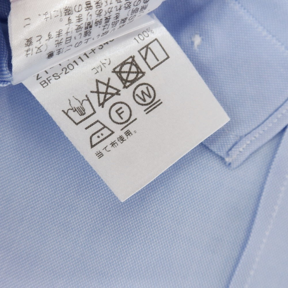 【中古】ビームスエフ BEAMS F コットン ワイドカラー ドレスシャツ ライトブルー【 38 】【 状態ランクC 】【 メンズ 】