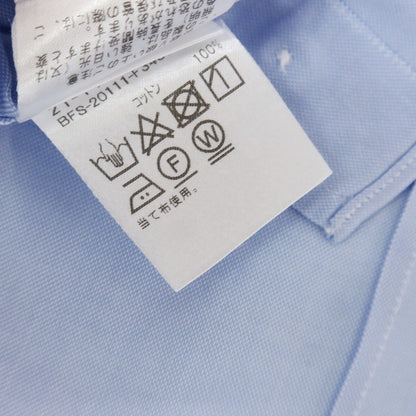 【中古】ビームスエフ BEAMS F コットン ワイドカラー ドレスシャツ ライトブルー【 38 】【 状態ランクC 】【 メンズ 】