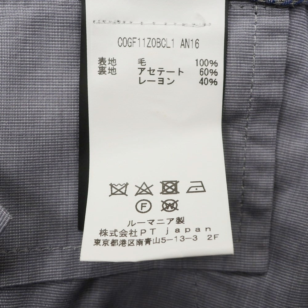[Used] PT TORINO Wool Dress Slacks Pants Navy [46] [Condition Rank B] [Men&