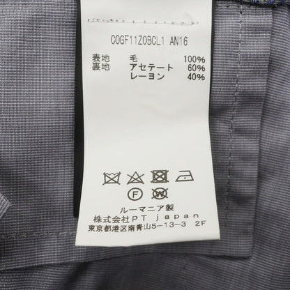 [Used] PT TORINO Wool Dress Slacks Pants Navy [46] [Condition Rank B] [Men&