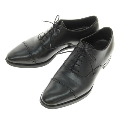 [Used] RENDO Quarter Brogue Dress Shoes Black [7.5] [Condition Rank C] [Men&