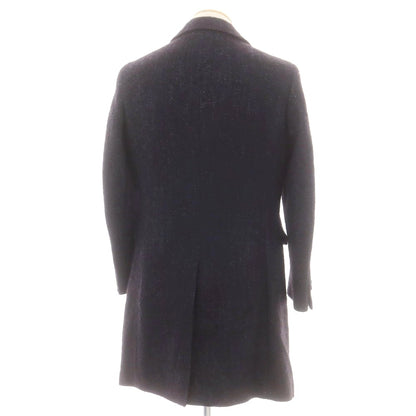 【中古】エトネ ETONNE ウールアルパカ チェスターフィールドコート ネイビー【 S 】【 状態ランクB 】【 メンズ 】