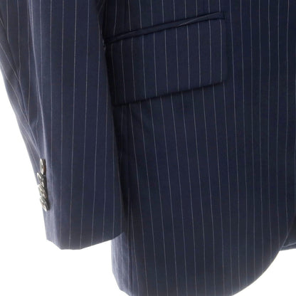 【中古】ファブリック トウキョウ FABRIC TOKYO ウール ストライプ 2つボタンスーツ ネイビー【 表記なし（S位） 】【 状態ランクB 】【 メンズ 】