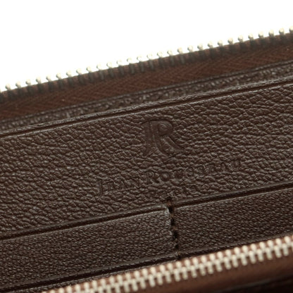 【中古】ジャン ルソー JEAN ROUSSEAU レザー ジップアラウンド 長財布 グレイッシュブラウン【 状態ランクB 】【 ユニセックス 】