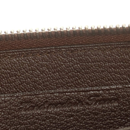 【中古】ジャン ルソー JEAN ROUSSEAU レザー ジップアラウンド 長財布 グレイッシュブラウン【 状態ランクB 】【 ユニセックス 】